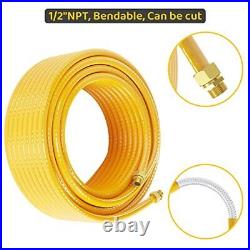 100FT 1/2in CSST Gas Line Flexible Gas Line 1/2 Gas Pipe Kit Natural Gas Line