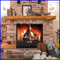10 Pcs Gas Fireplace Log Set, Ceramic Wood Fake Log for Firebowl Fire Pits