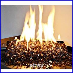 14.5 Natural Gas Powder Coated Steel Fireplace Dual Flame Pan Burner