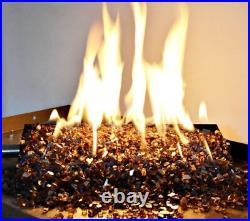 14.5 Natural Gas Powder Coated Steel Fireplace Dual Flame Pan Burner Kit, NEW