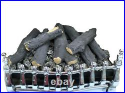 16 New Living Flame Gas Fire R5 Rectangular Inset-Fire Tray Coal Or Logs
