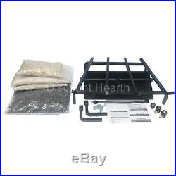 18 24 30 36 HD Hearth Kit for Gas Logs Fireplace Burner Grate Everything NG