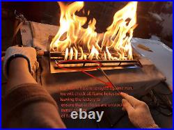18-24 Burner Pan for Gas Fireplace Gas Fireplace Burner Gas Fire Pits Gas Logs