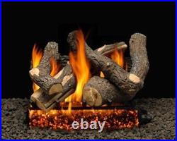18 Bristol Split Logs with Single Burner and Variable Flame Remote Ready NG