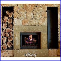 18 Decorative Fireplace Logs Ceramic Natural Gas Hearth Flame Wood-Like Heater