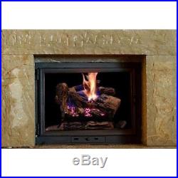18 Decorative Fireplace Logs Ceramic Natural Gas Hearth Flame Wood-Like Heater