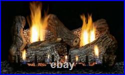 18 EMPIRE Sassafras Vent Free Gas Logs Slope Glazed Millivolt Burner+Remote Kit