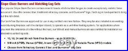 18 EMPIRE Super Sassafras Vent Free Gas Logs With Slope Glazed Millivolt Burner