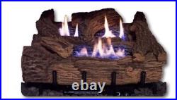 18 Inch Palmetto Oak 5-Piece Log Set, Millivolt Burner, Thermostatic Remote, LP