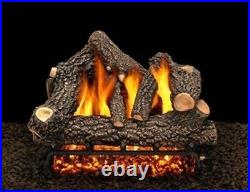 24 Cheyanne Glow Logs with Single Burner and Variable Flame Remote Ready LP
