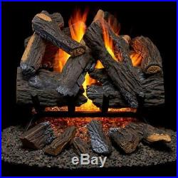 24 In. 45,000 Btu Vented Natural Gas Fireplace Log Set