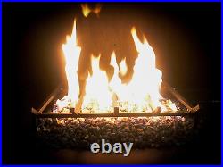 24 Premium Gas Logs for Vented Fireplaces, Natural Gas or Liquid Propane Gr