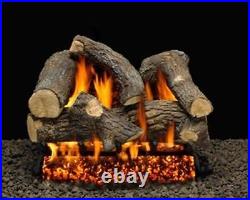24 Sumerset Blaze Logs with Single Burner and Variable Flame Remote Ready LP