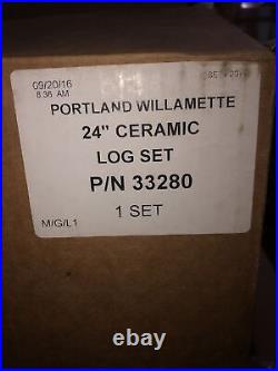 24 Ultra Fyre Gas Burner Ceramic Log Set Copreci SPK NG 24 Portland Willamette