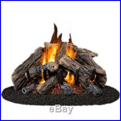 24-in 55,000-BTU Dual-Burner Vented Gas Fireplace Logs #CRHWV24RP