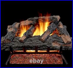 24 in. 55,000 BTU Match Light Mountain Oak Vented Natural Gas Log Set