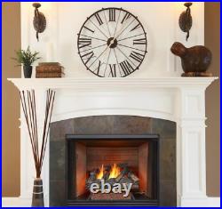 24 in. 55,000 BTU Match Light Mountain Oak Vented Natural Gas Log Set