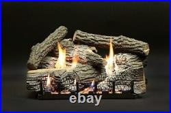 24 in. Super Stacked Wildwood Vent Free Refractory Log Set 7 Piece Logs Only