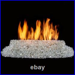 28 In. 55,000 BTU Direct Vented Natural Gas Fire Log Glass Burner Kit