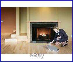 30In Large Vent Free LP Propane Gas Fireplace Logs Remote Fire Glass Grate Heat