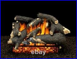 30 Granada Split Logs with Single Burner and Variable Flame Remote Ready LP