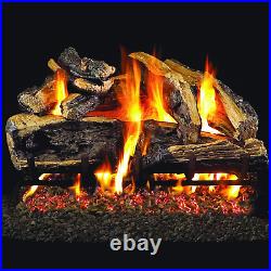 30-Inch Charred Rugged Split Oak Gas Logs (Logs Only Burner Not Included)