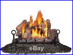 30 Large Ventless Natural Gas Fireplace Log Set Premium Decorative Logs Insert