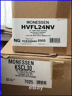 30 MONESSEN KENTUCKY STACK VENT FREE GAS LOGS With 24 NATURAL BURNER LOW PRICE