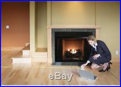 30 in. Vent-Free Natural Gas Fireplace Logs Remote Control Insert Heat Shut-Off