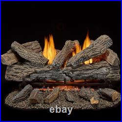 30 in. Vent Free Natural Gas Log Set with Remote