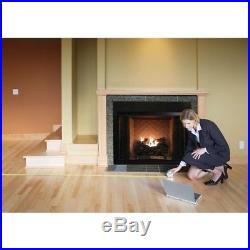 30in Large Vent Free LP Propane Gas Fireplace Logs w Remote Fire Glass Log Grate