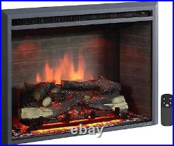 33 Western Electric Fireplace Insert with Fire Crackling Sound