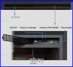 33 Western Electric Fireplace Insert with Fire Crackling Sound