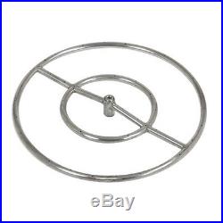 6 12 18 24 30 36 48 Stainless Steel Gas Burner Ring Fire Pit Firepit Logs