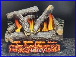 AMERICAN GAS LOG 24 in. Cordoba Fireplace Log Electric Fireplace Damaged Box