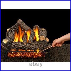 AMERICAN GAS LOG Fireplace Log Set 15x18x14 Vented Natural Gas withComplete Kit