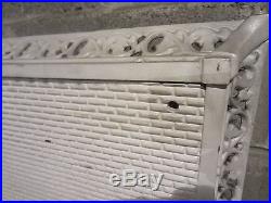 Antique Cast Iron Fireplace Insert Gas Logs Ornate Architectural Salvage