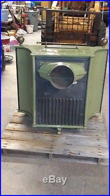 Antique Restored Portland Stove Foundry Co. Fireplace/gas Logs