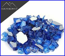Blue Ridge Brand Reflective Fire Pit Glass 1/2 Fire Glass for Gas Fire Pit