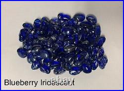 Blueberry Iridescent Fire Glass, Gas Fireplaces, Gas Fire Pits, Landscape