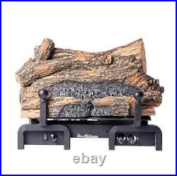 Buck Stove Ceramic 24 Inch Vent Free Gas Log Set Thermostatic Natural Gas