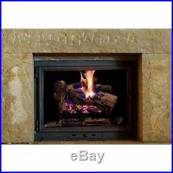 Burnt River Oak 18in. Vented Dual Burner Natural Gas Fireplace Logs By Emberglow