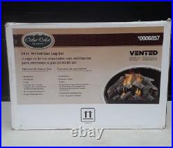 COLD WEATHER24-in 55,000-BTU Dual-Burner Vented Gas Fireplace Logs #CRHWV24RP