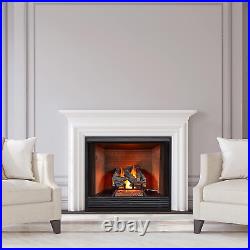 CSW18HVL Natural Gas Vented Fireplace Logs Set with Match Light, 45000 BTU, Heat