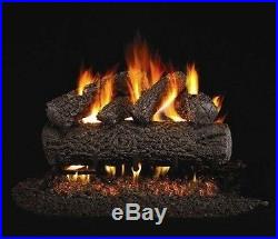 Canyon Oak Vented Gas Log 18 Natural Gas with Remote Control