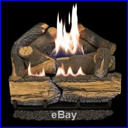 Cedar Ridge 18 Dual-burner 30k BTU Vent- Gas Fireplace Log Set-NEW