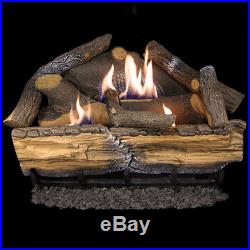 Cedar Ridge Hearth Recon 24-in 32,000-BTU Dual-Burner Ventless Gas Fireplace Log