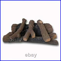 Ceramic Wood Gas Fireplace Logs Sets for Gas Inserts, Ventless Propane, Gel