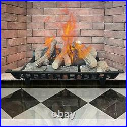 Ceramic Wood Gas Fireplace Logs Sets for Gas Inserts, Ventless Propane, Gel