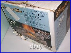 Comfort Glow 24 Vented Gas Logs Bronze series CVSR24 NEW IN BOX